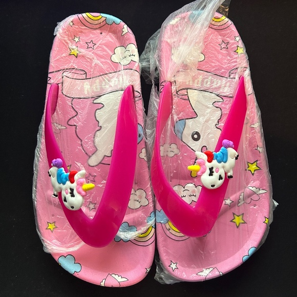 Girl Unicorn Slide Sandals Non-Slip Lightweight (Toddler/Little Kids) 11.5/12 - Picture 3 of 7
